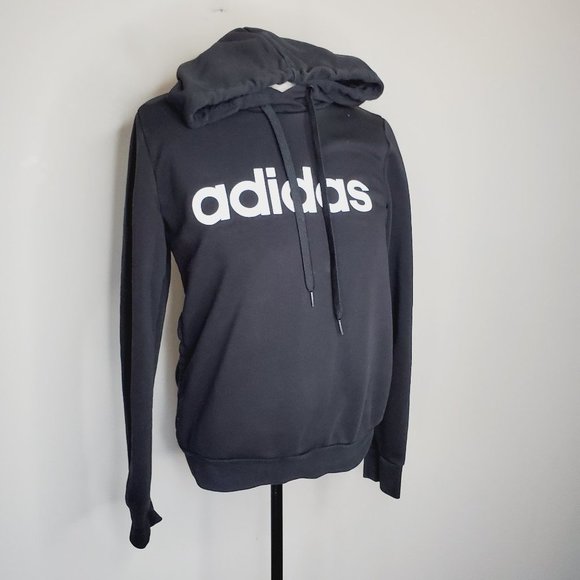 ADIDAS Classic Black Logo Hoodie - Picture 2 of 8
